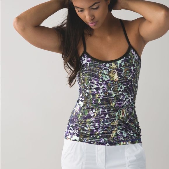 Lululemon Power Y Tank Luon Floral - Picture 1 of 5